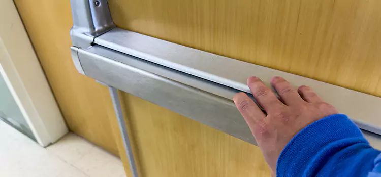 Installing a Push Bar on a Door Chester